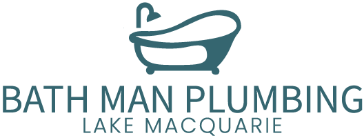 bath man plumbing logo